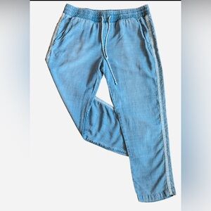 Chelsea & Violet Chambray Mid-Rise Oceanside Pants Women’s Size Medium Casual